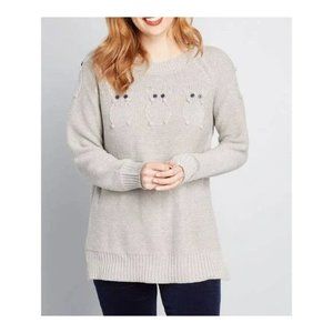 Modcloth Critter Credibility Mouse Sweater